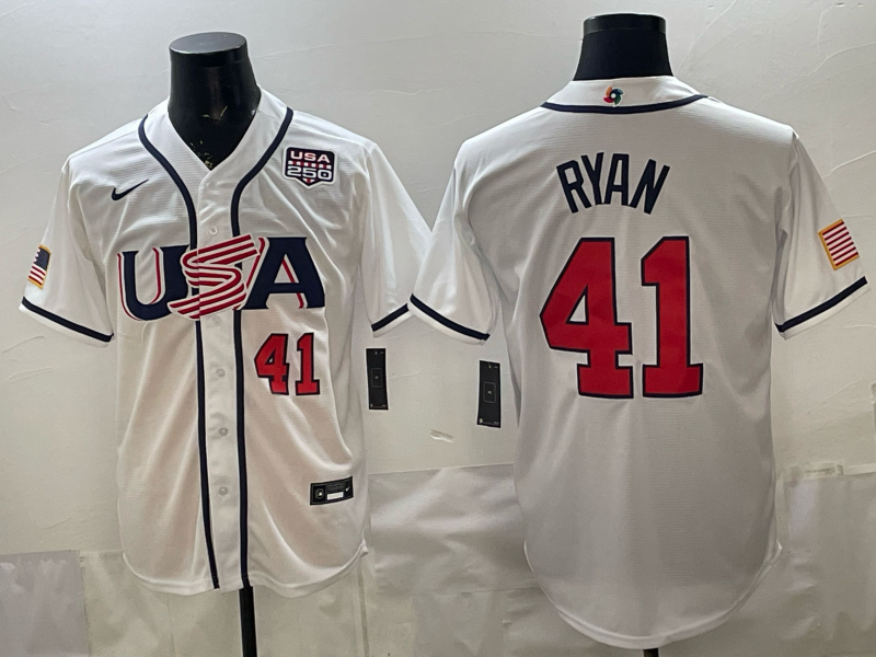 Men 2026 World cup white MLB Nike jersey 0039